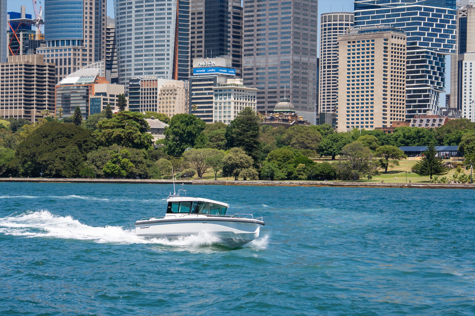 Bronte yacht helm station