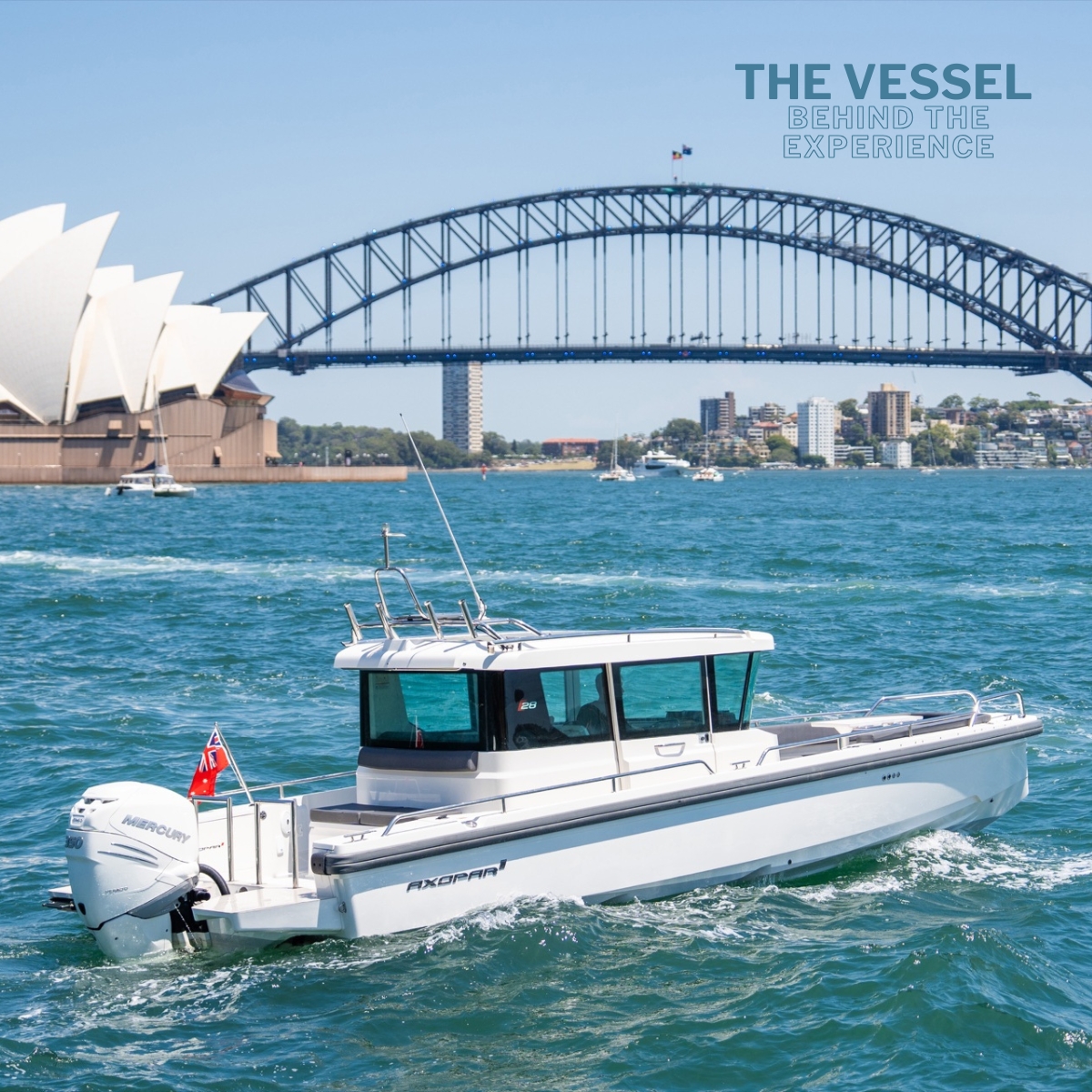 Wavii Yachts Axopar 28 on Sydney Harbour 1