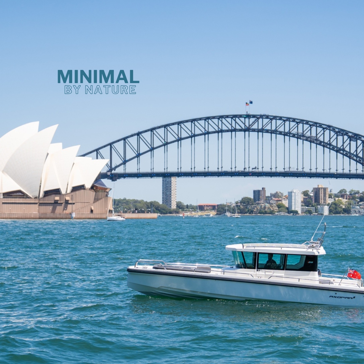 Wavii Yachts Axopar 28 on Sydney Harbour 2